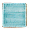 Square Plate Turquoise 12