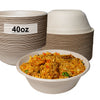 40 oz compostable round bowl without lid