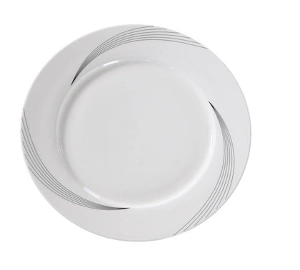 Yanco Plate UR-112 combines durability with timeless elegance. Crafted from high-quality porcelain with a smooth white glaze, this 12-inch round plate is designed to resist temperature fluctuations and mechanical stress. Its spacious surface makes it perfect for serving salads, pasta, and hot meals, making it a versatile choice for banquets, fine-dining restaurants, catered events, outdoor dining areas, and hotels. 