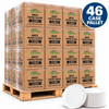 Illustrative EcoQuality white 9 inch paper plates, 46 case pallet