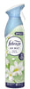 Febreze White Jasmine air freshener spray, 185ml can for eliminating odors and freshening rooms.