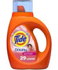 Tide Liquid HE Laundry Detergent with Downy, 42 oz, 29 loads, Case of 6 for powerful cleaning and long-lasting softness.