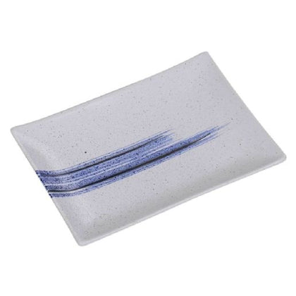 EcoQuality Rectangular Plate OC-312 is a stylish and practical addition to any tableware collection. Crafted from durable porcelain with a sleek glaze finish, this 12-inch plate offers both elegance and functionality. Its coupe shape and subtle grainy texture add a sophisticated touch to various dining settings, making it ideal for serving appetizers, main courses, or desserts. The classic white and blue design complements a variety of table settings, perfect for restaurants, cafes, and hotels. 