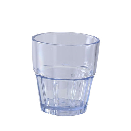 Yanco Rocks Tumbler HA-005 is a durable and stylish choice for serving beverages in both casual and upscale settings. Designed with a 5.5 oz. capacity, this compact glass is ideal for cocktails, spirits, and other drinks. Made from high-quality SAN plastic, it offers the clarity of glass while providing superior break resistance, making it perfect for high-traffic environments like bars, restaurants, and catering events.
