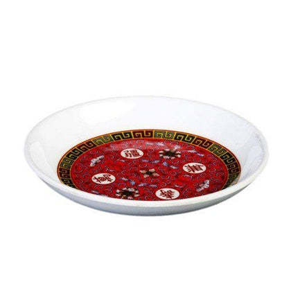 Yanco Sauce Dish LG-1028 A perfect solution to serve sauces, dips, spices, and herbs that accompany the oriental dishes in your food-serving establishment. Thanks to the high-quality, reliable and affordable melamine material, these sauce dishes can With stand the heavy commercial use. While looking like they are handmade ceramics such dishes won't chip, break, or stain. The Longevity collection is performed in Asian style, that will perfectly fit most of the establishments' designs.