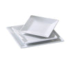Yanco Square Plate OK-107 It is made from durable and reliable melamine material, which makes the plate look like ceramics. You can use this stylish plate to serve any dish you want. For example, you can use it for serving sushi, salads, side dishes, or other Asian cuisine appetizers. The Osaka collection has an elegant and stylish design. Performed in white color, it will perfectly fit any restaurant environment. 