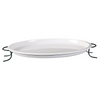 Yanco 1-Tier Stand for RM-3022 ST-101BK 6/Pcs It is made from durable and reliable melamine material, that will serve you for a long time. All Rome collection items are stylish and will perfectly fit almost any food-serving establishment's design. Such tier stands add a touch of elegance to your table, whether at the casual or fine dinner party. These round tier stands are BPA free, dishwasher safe and NSF listed. Note, that such stands are not microwaveable.