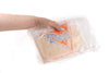 Clear Plastic Deli Saddle Bags with Printed Deli Logo  italian bakery cafe coffee shop deli grocery  affordable bulk economical commercial wholesale  Sandwich Bag  Plastic Roll  Plastic Bag  Deli Bags  Cold Cuts