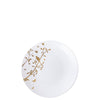 Disposable Fancy Plastic Plates White Gold Spring Collection (6inch, 7.5inch, 10 inch)