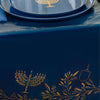 Chanukah Table Cover Blue/Gold 54″x108″