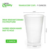 Translucent Plastic Cups - Disposable Cold Drink, Soda Cups, Party Cups, Drinking Cups for Home, Office, Events, Weddings, Parties (3oz, 7oz, 9oz)