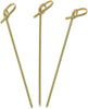 Bamboo Wood Knot Cocktail Skewer Picks - 3.5 Inches Great for Appetizers, Parties, Samplers, Hors' D'oeuvre, Snacks, Cheese, Biodegradable