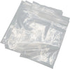 Clear Reclosable Zip Poly Plastic Bags - Clear Resealable Storage Ziplock Bags - Great for Envelops, Bakery, Candy, Cookies and Post Cards