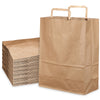 Kraft Paper Gift Bags with Paper Handles Brown Shopping Bags, Retail, Reusable, Party, Grocery Bags, Eco Friendly, Recyclable (Small, Medium, Large)