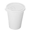Disposable White Paper Hot Cold Cups with White Flat Lids (8oz, 10oz, 12oz, 16oz, 20oz)