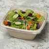 42oz Eco Friendly Disposable Square Bowls Compostable Container with Dome Lids