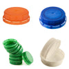38MM Ratchet Caps and Lids for Plastic Juice Bottles For HDPE and Clear Plastic Juice Bottles, Smoothie Bottles, Fresh Squeezed Juice Container (Blue, Green, Orange, White)