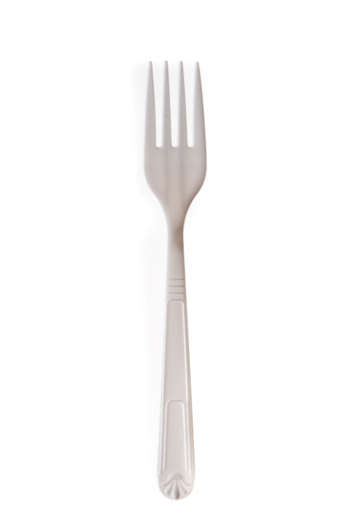 Premium Heavy Weight Disposable Forks White