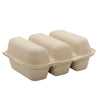 heavy duty strong sturdy  nyc  Ecofriendly  Restaurant Food Trucks Caterers take out sustainable  household diner restaurant food truck fast food  affordable bulk economical commercial wholesale  Take out food container  Disposable  Compostable  Clam Shell Food Containers 3 compartment 